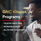 GNC Mega Men Performance and Vitality Vitapak Program, Convenient Complete Nutrition, 5 Products in 1 Packet, Circulation, Blood Flow, Prostate Health, Sexual Function, 30 Packs