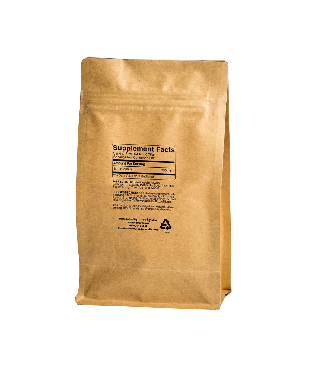 Jovvily Bee Propolis Powder - 8 oz - Lab Verified - Always Pure - No Fillers
