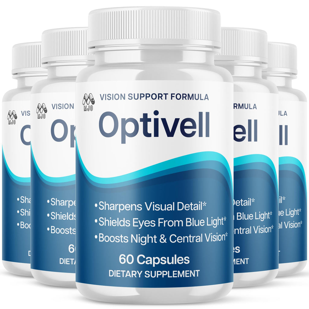 (5 Pack) Optivell Eye Capsules, Official Optivell Eye Vitamin Pills with All Natural Ingredients, Advanced Vision Formula Supplement Pills Supporting Ocular Health & Wellness Naturally (300 Capsules)