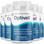 (5 Pack) Optivell Eye Capsules, Official Optivell Eye Vitamin Pills with All Natural Ingredients, Advanced Vision Formula Supplement Pills Supporting Ocular Health & Wellness Naturally (300 Capsules)