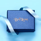 BriLove Wedding Bridal Necklace Earrings Jewelry Set for Women Champagne