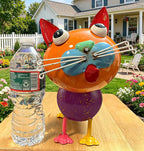 The Aura Collective Yard Decorations Outdoor Metal Cat Statue