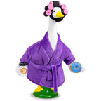 Ueyben Lady Porch Goose Outfits, Porch Goose Robe and Curlers Bathrobe