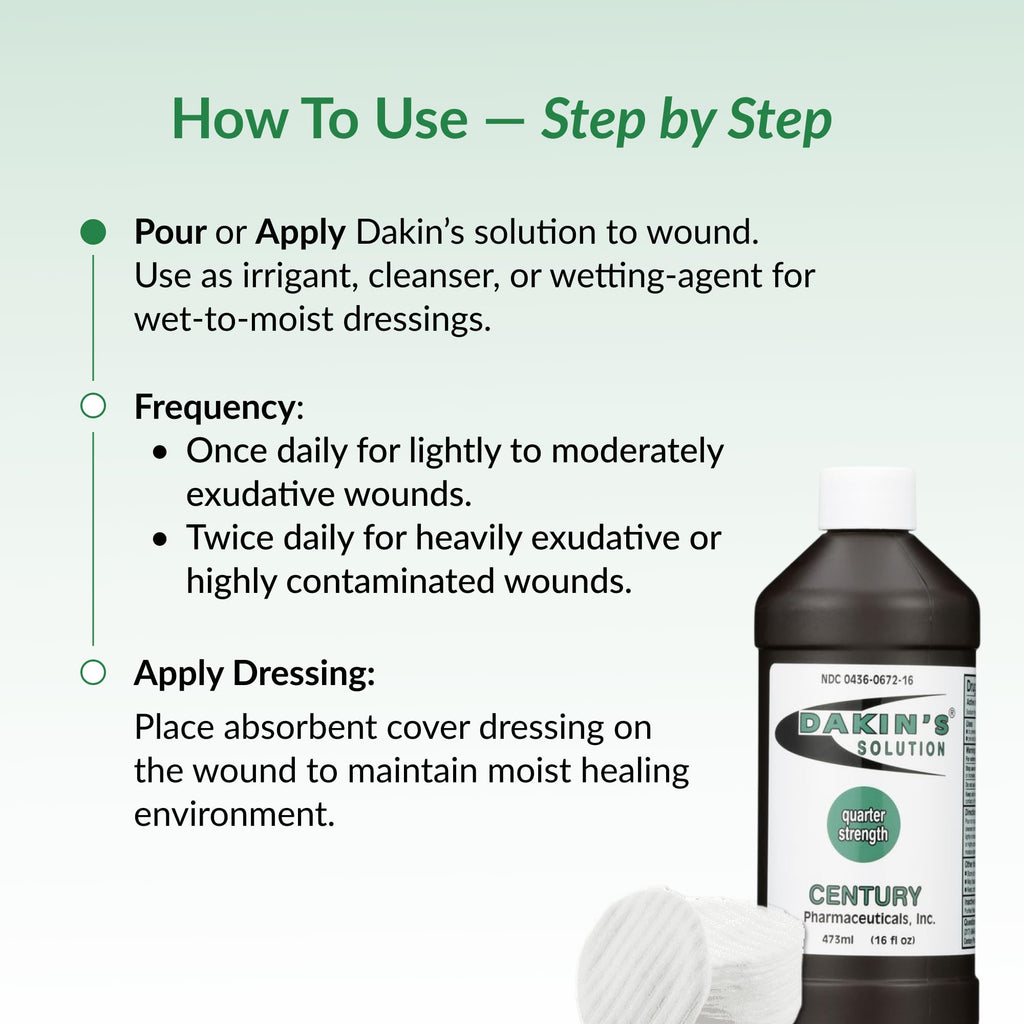 Dakin's Wound Cleanser Diluted 0.125% Wound Cleanser, 16oz