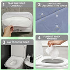Greenour Disposable Toilet Seat Covers for Hotel, Business and Commercial