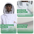 ANDES Sting Proof Bee Suit with Gloves & Fencing Veil, XL(Fits 5'11"-6'3")