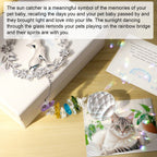 Pet Memorial Gifts for Cats, Loss of Cat Sympathy Gift,Thoughtful Cats Remembrance Sun Catcher,Cat Bereavement Gifts,Pet Loss Bereavement Gift Idea