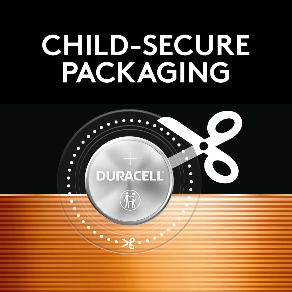 Duracell 2032 Lithium Battery, 1 Count Pack (Pack of 1) Child Safety Features, Compatible with Apple AirTag, Key Fob, Tea Light Candles and other devices, CR2032 Battery, Lithium Coin Battery