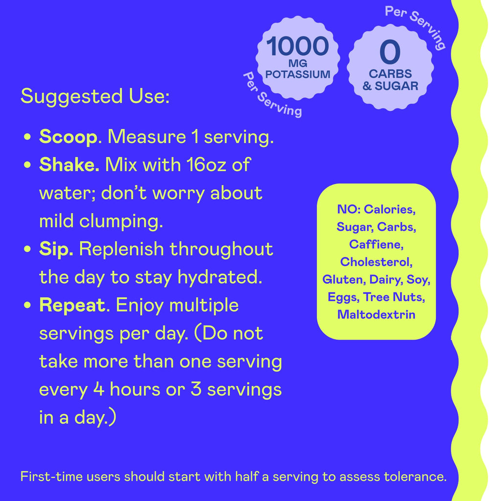 Hi-Lyte K1000 Electrolytes Powder Mix Unflavored Keto & Performance, 50 Servings
