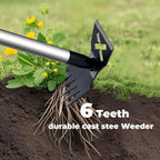 LAWFYMORI Weed Puller Tool with Long Handle, 60" Garden Weeding Tool