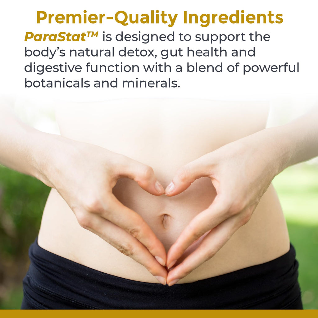 Premier Research Labs ParaStat - Intestinal Cleanse, Natural Gut Cleanse for Women & Men, Support for Colon Detox, Bloating, Digestion & Constipation - 90 Capsules (30 Day Supply)