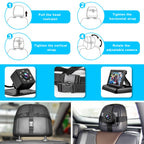 Baby Car Mirror with 4.3'' HD Night Vision Function Display, Safety Car Seat Camera with Wide Crystal Clear View, Easily Observe The Baby’s Move(Not USB)