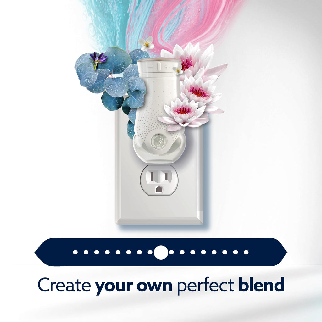 Glade PlugIns Refills with CustomScent Technology, Eucalyptus & Waterlily, 10 Refills