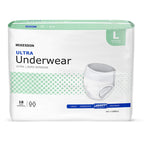 McKesson Ultra Adult Incontinence Underwear, [72 Count], Heavy Absorbency, Large, 44-58 in. Unisex Bladder Leak Protection, Pull-On Style with Tear-Away Sides, Postpartum and Incontinence Support
