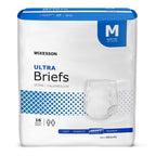 McKesson Ultra Briefs, [96 Count], Size M, 32-44 in. Incontinence Adult Diapers, Heavy Absorbency, Unisex, Disposable, Elastic Leg Gathers and Contoured Fit for Men and Women