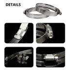 ZIPCCI 30 Pcs Hose Clamp Assortment Kit, 7 Sizes Worm Gear Hose Clamps Stainless Steel for Fuel Line, Pipe, Radiator, Tube and Fuel Line (1/4 to 2 inches)