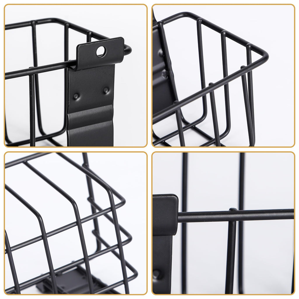 MENEONE Heavy-Duty Slatwall Baskets and Hooks - Slatwall Accessories for Standard Slatwall Panels | Ideal for Organizing Garages and Workshops