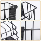 MENEONE Heavy-Duty Slatwall Baskets and Hooks - Slatwall Accessories for Standard Slatwall Panels | Ideal for Organizing Garages and Workshops