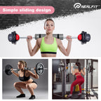 NEALFIT Barbell Pad Squat Pad for Squats���Squat Bar Pad���Great for Weightlifting,Lunges and Hip Thrusts���Foam Sponge Pad���Fit Standard and Olympic Bars Perfectly (Grey)