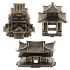 Amosfun 3pcs Mini Pagoda Sculpture Tiny Vintage Miniature Figurine for Zen Garden Micro Landscape Enhancements Aquariums Bookshelves Ornament 1.2"