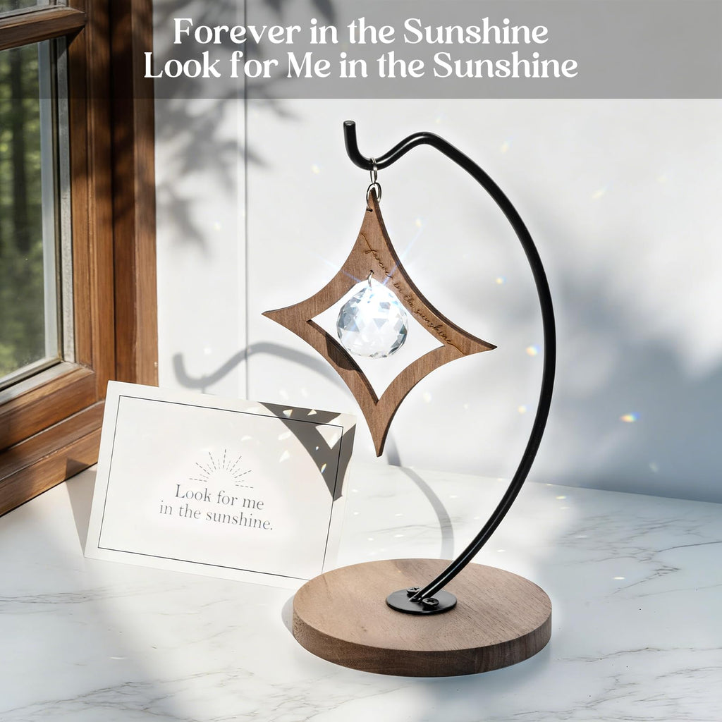 Sympathy Gifts for Loss of Loved One, Crystal Rainbow Maker Suncatcher | Memorial, Grief, Remembrance, Bereavement, Condolence Gift for Mom, Dad, Women, Men, Miscarriage, Funeral | Sorry for Your Loss
