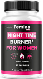 FeminaPro Nighttime Advanced Formula, FeminaPro Nighttime Maximum Strength Health Wellness, FeminaPro Night Time Pills for Women Support Supplement Premium Daily Formula, 60 Capsules for 1 Month