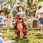 GOOSH Inflatable Dinosaur Costume for Kids Halloween Costumes Boys Girls Funny Blow up Costume for Halloween Party Cosplay (4-6Yrs)
