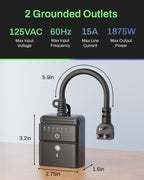 BN-LINK Outdoor Timer with Remote Control, Dusk to Dawn Light Sensor, Waterproof Plug-in Timer Outlet, 2 Grounded Outlets, 100ft Range, Perfect for Christmas & Halloween Lights, 15A 1/2HP ETL,2pack
