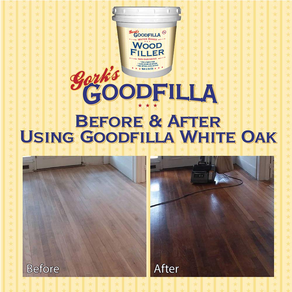 Goodfilla Neutral Base,1 Gallon (13.5lbs) Wood and Grain Filler, Stainable, Tintable, Sandable, Zero Waste, Non-Toxic, USA Made