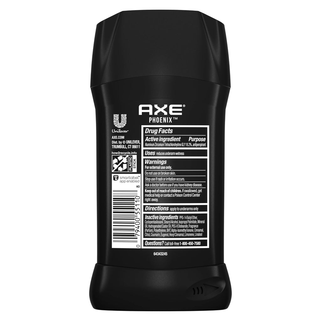 AXE Antiperspirant Phoenix 4PK 48H Sweat & Odor Protection 4 Pack 2.7 oz