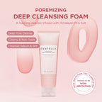 SKIN1004 Poremizing Deep Cleansing Foam, 4.23 fl.oz, 125ml, Makeup Remover, Korean Face Cleanser with Himalayan Pink Salt & Madagascar Centella Asiatica for Facial Pore Cleansing, Korean Skin Care