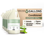 Terra Pure Hotel Conditioner | Four Gallons | Designed to Refill Soap Dispensers (Set of 4)