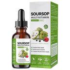 bogomo Soursop Bitters Liquid 2 Fl Oz, Soursop Graviola Leaf Extract Liquid Drop, Soursop Multivitamin Liquid Drops Organic for Cell Support, Immune System, Relax