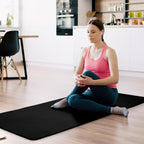Fitvids All Purpose 1/2-Inch Extra Thick High Density Anti-Tear Exercise Yoga Mat with Carrying Strap, Black