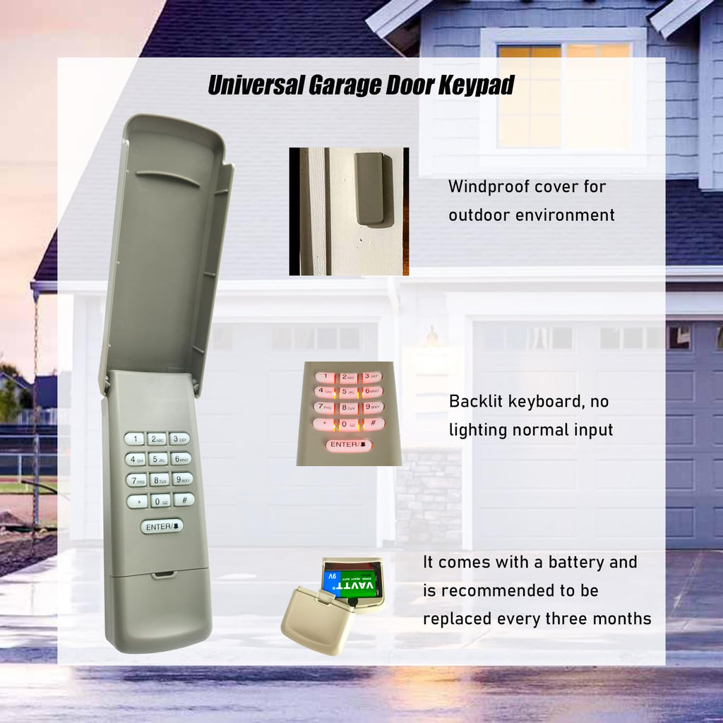 2026 Upgraded 877MAX+893MAX Garage Door Opener Keypad Remote Combo, Replaces For G940EV-P2/371LM/CMXZDCG440/878MAX/877LM/377LM/890MAXCompatible with LiftMaster/Chamberlain/Craftsman Garage Door Opener