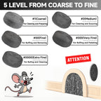 Steel Wool Mice Control, 65FT(1.1LB)#1 Steel Wool, Keep Mouse Away from Holes, Barrier and Gap Filler for Home, Wall, Garden, Kitchen, Pipeline in Garage, Coarse