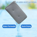 REEZEIVI Sauna Headrest Pillow, 4D Air Mesh Quick Drying and Washable Sauna Pillow Sauna Neck Rest Sauna Accessory,Grey
