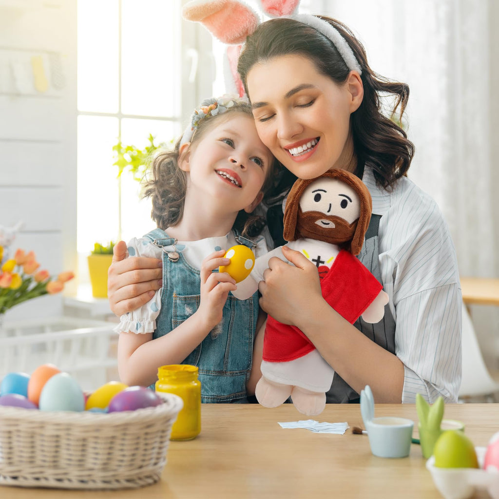 Yelakey 13" Jesus Plush Doll, Jesus Plushie Stuffed Doll Toy for Kids