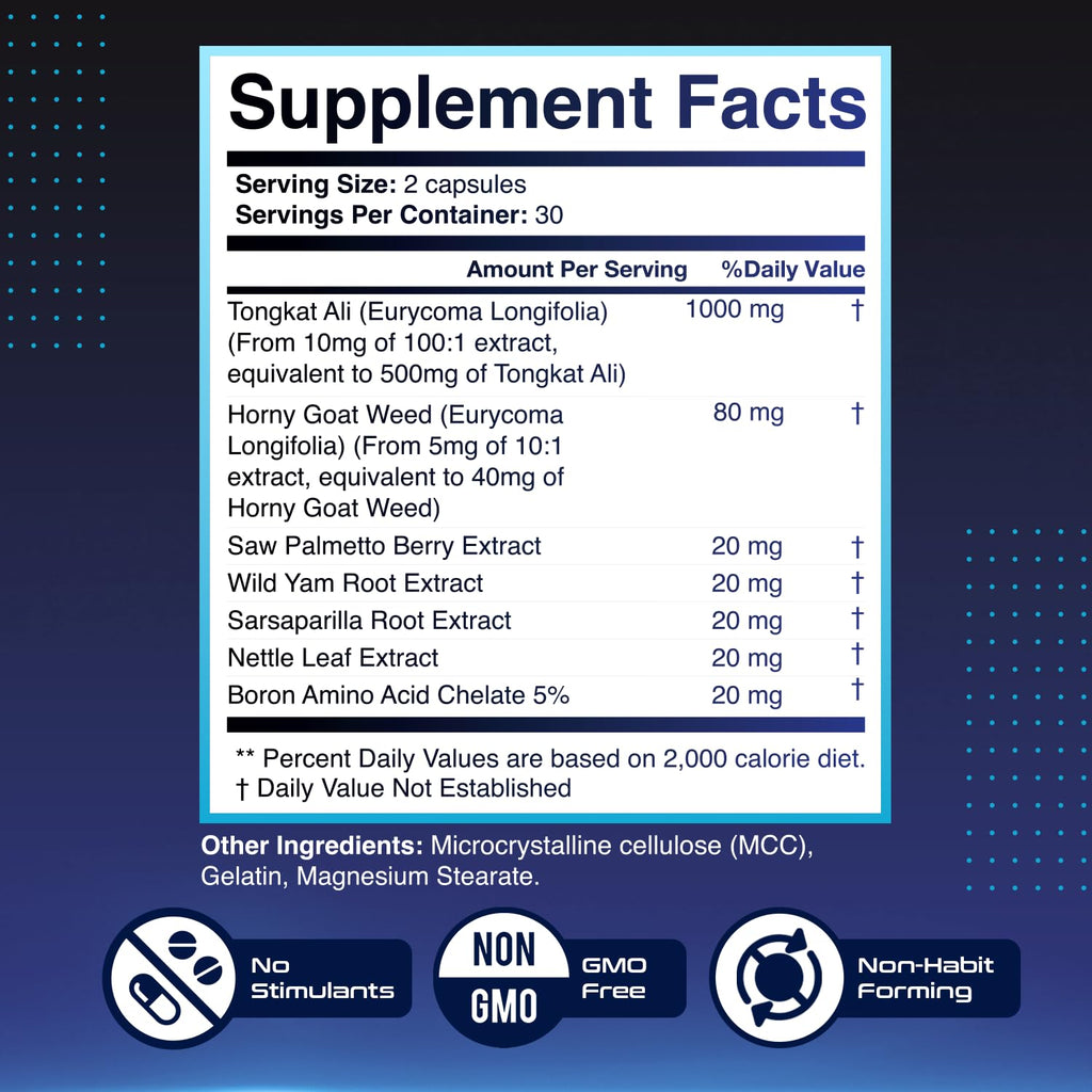 HeroUP - Natural Wellness Supplement with Plant-Based Ingredients – Non-GMO, Stimulant-Free | Made in the USA, GMP-Certified | 60 Capsules, 6 Month Suppy