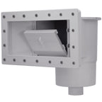 Rx Clear Heavy Duty Wide-Mouth Complete Thru-Wall Skimmer Kit for Above-Ground Swimming Pool | Made of Non-Corrosive Abs Plastic | Chemical Resistant | Grey