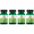 Swanson L. Reuteri Probiotic Plus w/L. Rhamnosus L. Acidophilus & FOS Prebiotic Digestive Support - Promotes Gut Health w/ 7 Billion CFU per Capsule - (30 Veggie Capsules) (4 Pack)
