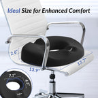 ZIKEE Dual U-Shaped Donut Pillow for Tailbone Pain, Hemorrhoid Pillow for Sitting with Pressure Relief Hole & Slope Design, Donut Seat Cushion for Coccyx, Postpartum & Post Surgery Sitting Relief