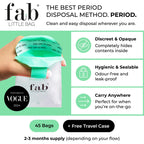 Fab Little Bag Starter Plus Pack - 45 Sanitary Disposal Bags Plus Recyclable Refill Pack for Out and About (45 Pack)