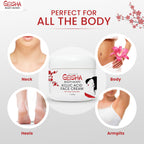 Geisha Kojic Acid Cream - 1.7 fl oz / 50 ml - Skin Brightening Cream for Face, Body, Hands - with Glycolic Acid