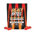 BEAST BITES Creatine Monohydrate Gummies - for Men and Women - 5g Creapure Creatine, Support Muscle Mass, Strength, and Cognitive Function - Made in USA - 150 Gummies - 30 Servings