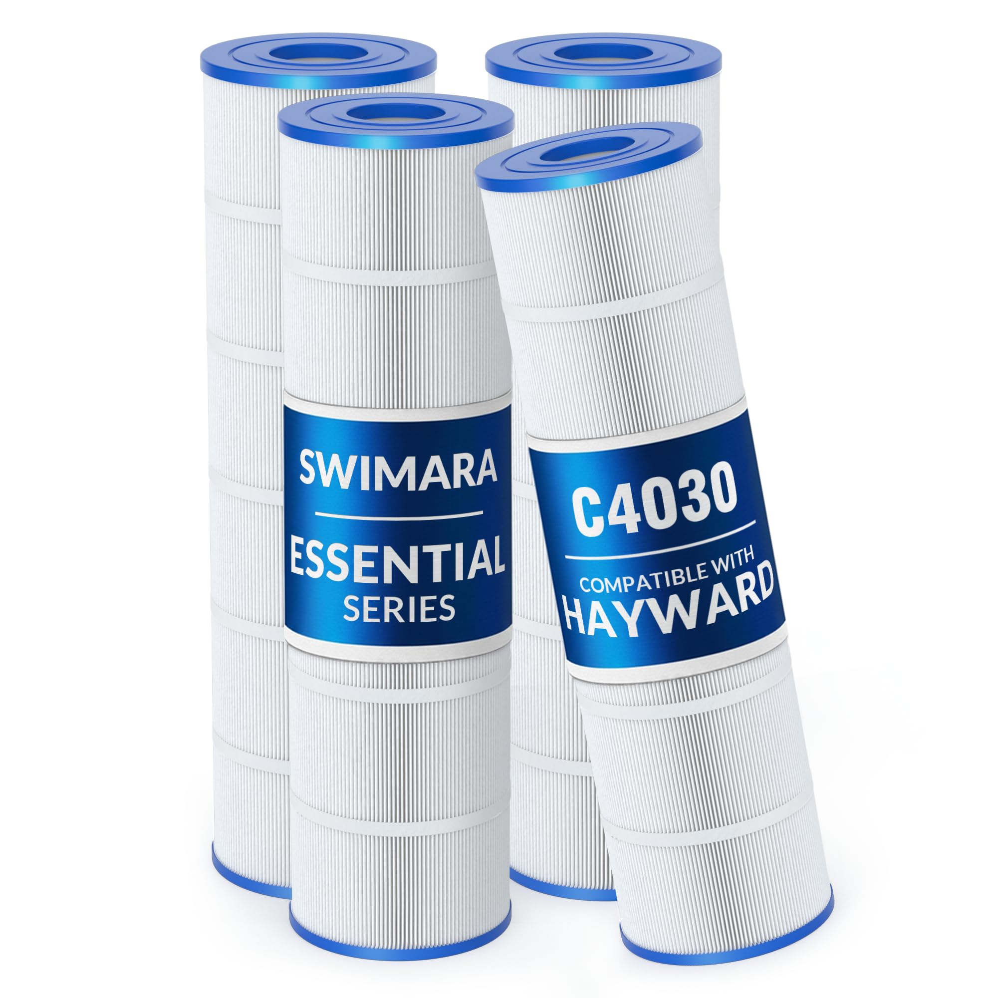 Swimara Pool Filter Cartridge for Hayward Systems, Essential Series, Replacement for CX880XRE PA106, Compatible with SwimClear C4030 C4025, Cylindrical Fabric, 424 Sq. Ft., 4-Pack