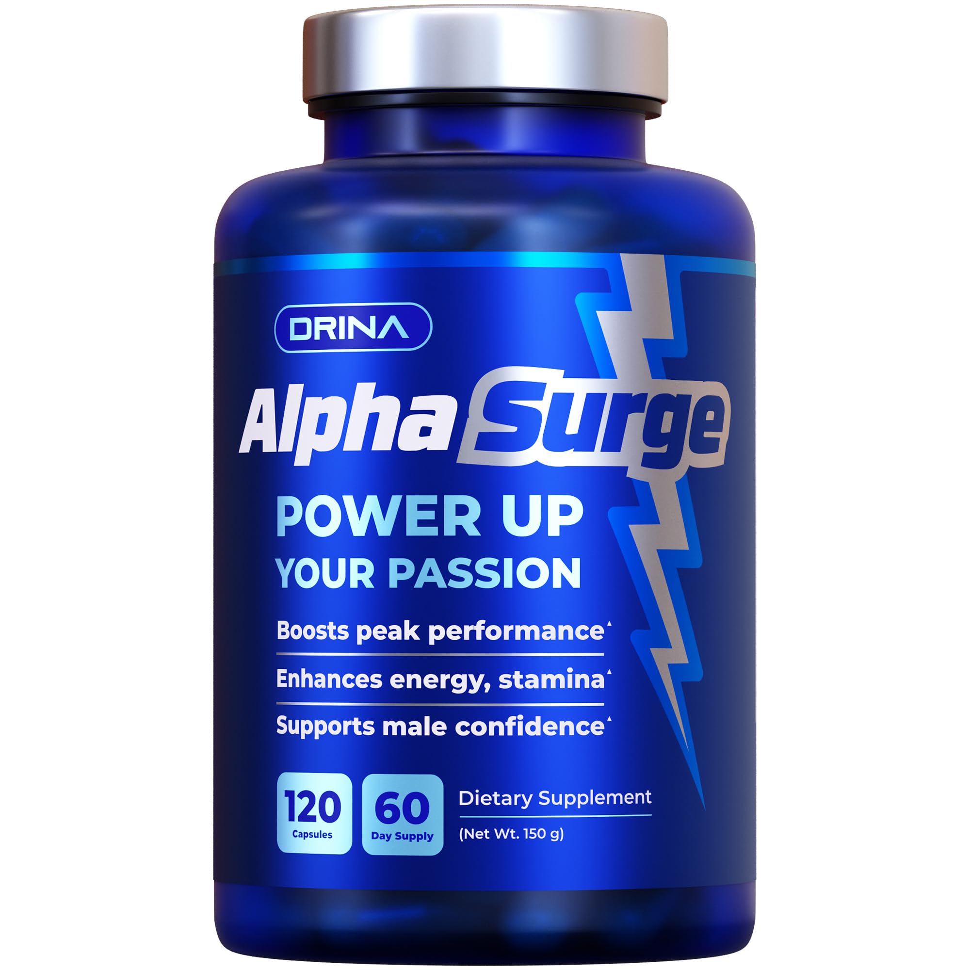 AlphaSurge Male Enhancing Supplement & Testosterone Booster - 60 Day Supply