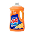 Ajax Ultra Liquid Dish Soap Orange Scent, Triple Action, 90 fl oz Bottle