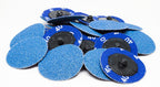Benchmark Abrasives 2 Inch Sanding Discs Quick Change Zirconia - Male R Type Backing Drill & Die Grinder Sanding Disc for Deburring Polishing Rust Remover for Metal Paint Stripper (25 Pack), Mix Grit