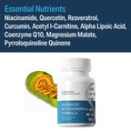 Advanced Bionutritionals – Advanced Mitochondrial Formula Support Supplement, Healthy Aging, Repair, Energy Optimizer with CoQ10, PQQ, Alpha Lipoic Acid, Gluten Free, Vegan, Non GMO (60 Tablets)